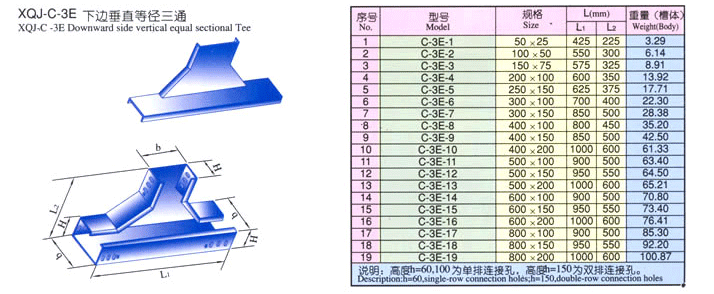 XQJ-C-3E下邊垂直等徑三通