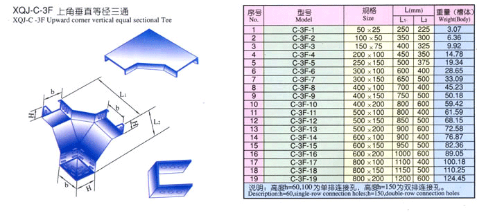 XQJ-C-3F上角垂直等徑三通