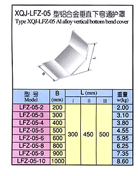 XQJ-LFZ-05 型鋁合金垂直下彎通護(hù)罩