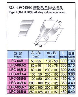 XQJ-LPC-06B 型鋁合金異徑接頭